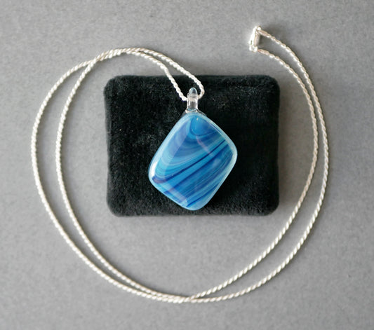 Banded Blue Pendant