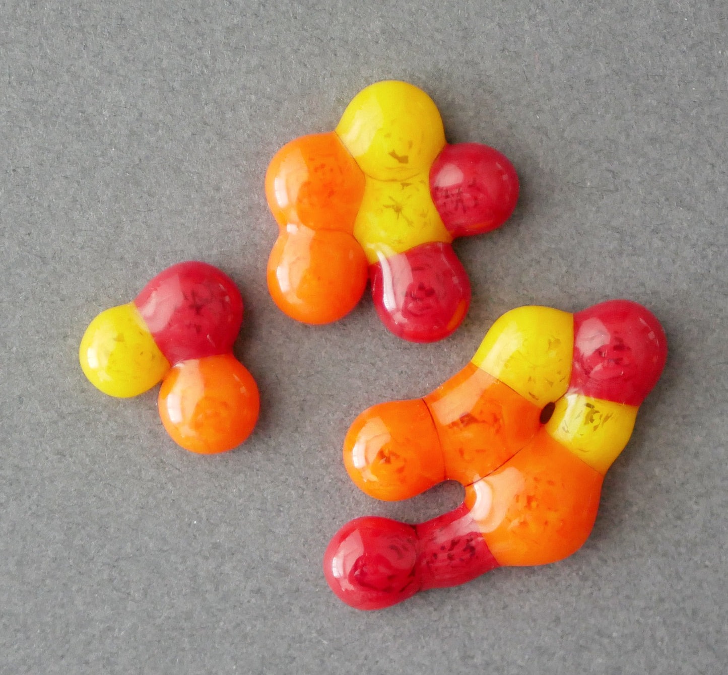 Abstract Autumn Flower Blobs