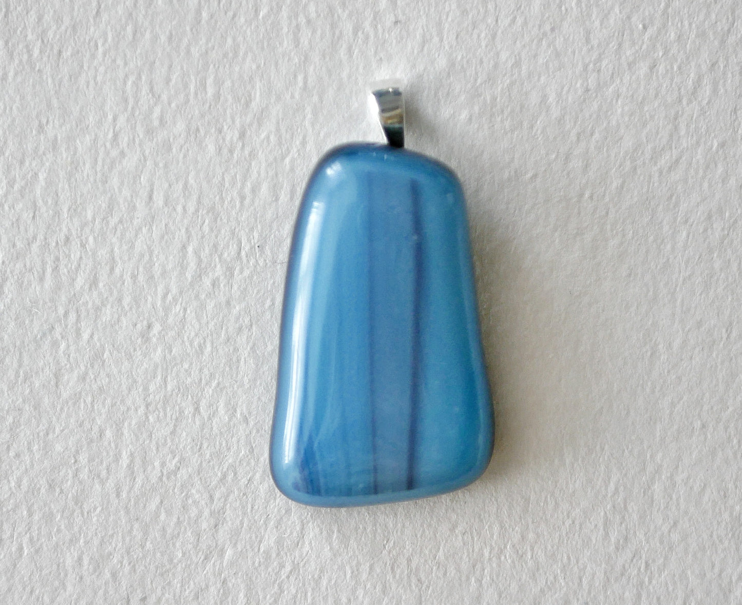 Streaky Blue Pendant #1 (Sterling Silver) (PENDANT ONLY)