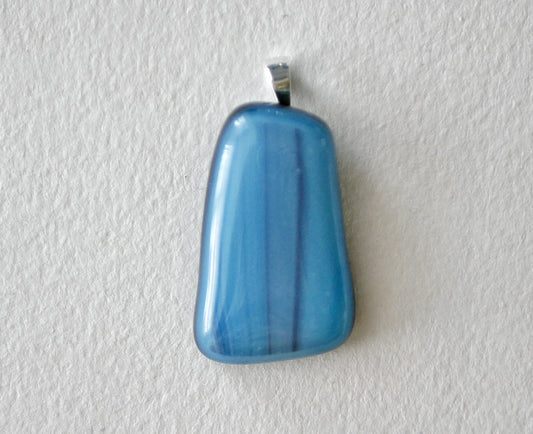 Streaky Blue Pendant #1 (Sterling Silver) (PENDANT ONLY)