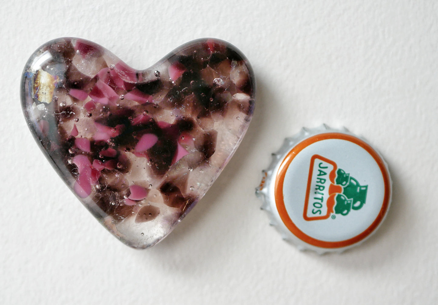 Pink and Purple Confetti Pocket Heart