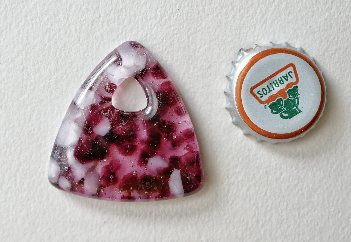 Triangle Pendant: Pinks #1 (PENDANT ONLY)