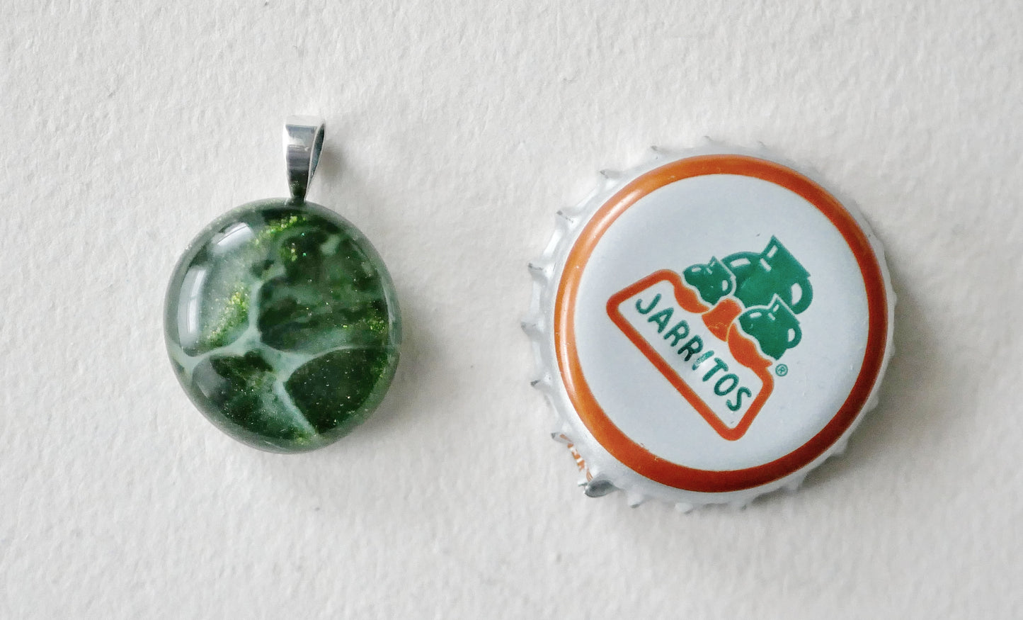 Green Aventurine Dragonskin Pendant #2 (Sterling Silver) (PENDANT ONLY)