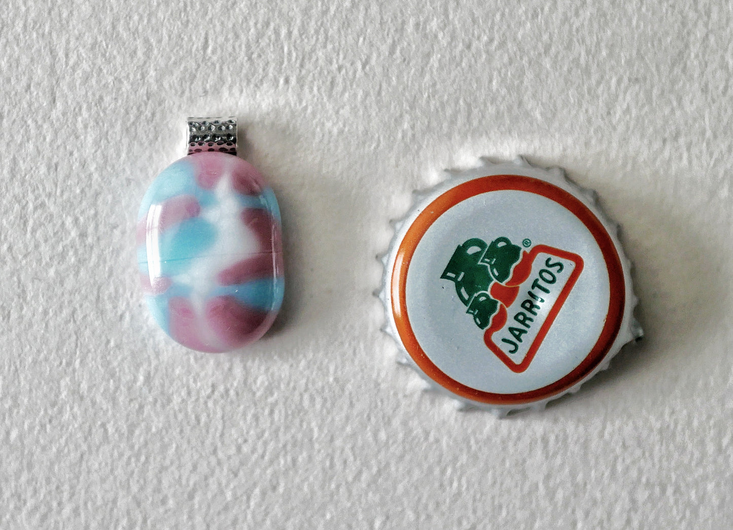 Trans Pride Pendant #2 (Sterling Silver) (PENDANT ONLY)