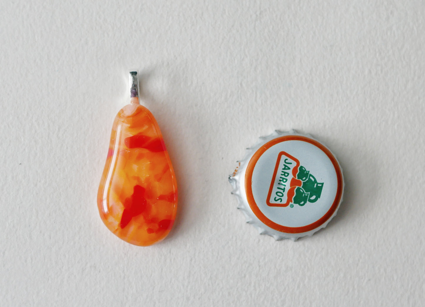 Orange Pendant #4 (Base Metal) (PENDANT ONLY)
