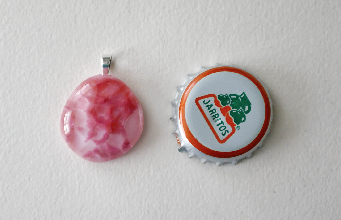 Dark Pink Pendant #3 (Sterling Silver) (PENDANT ONLY)