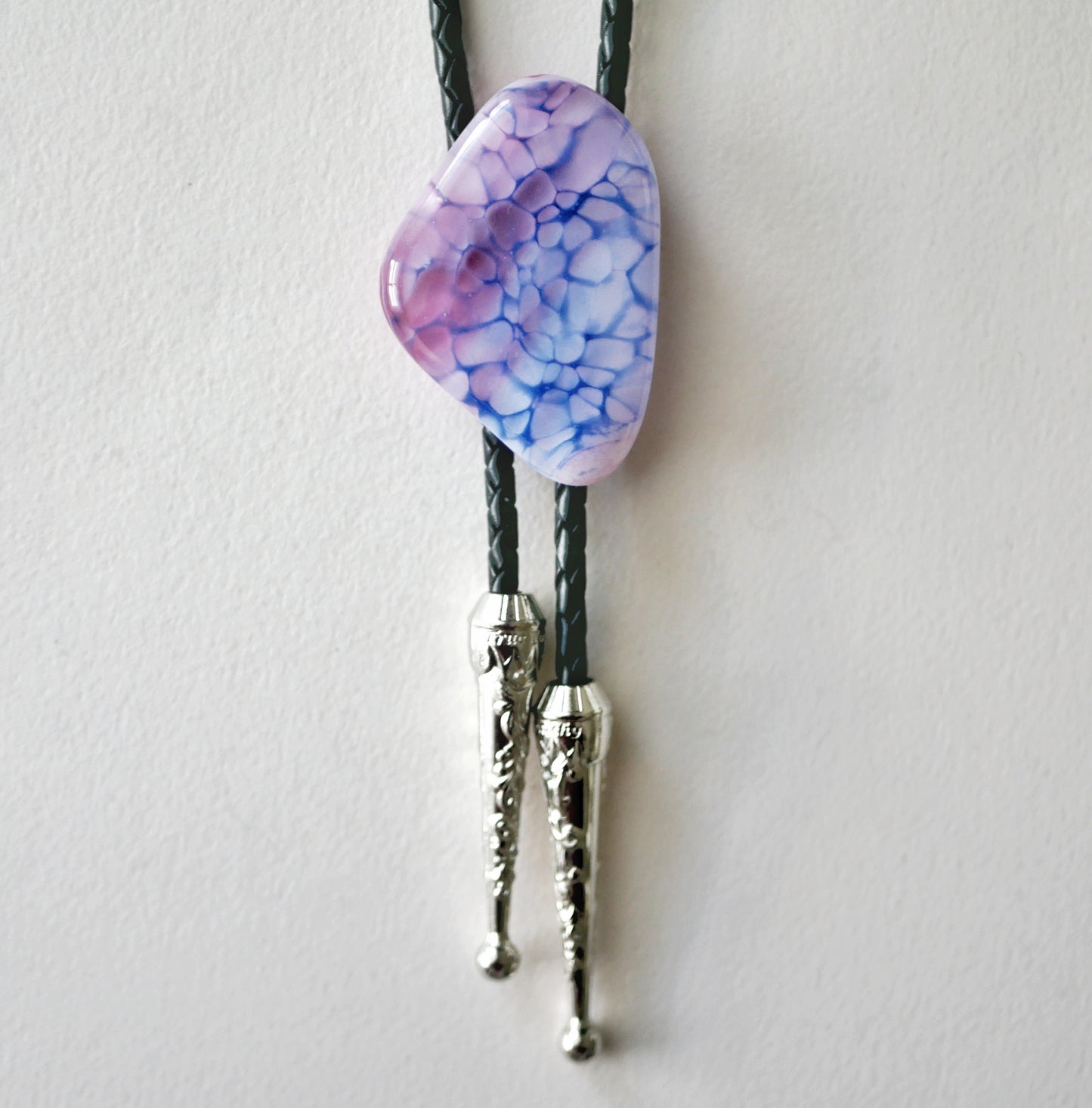 Pink and Blue Dragonskin Bolo Tie #2
