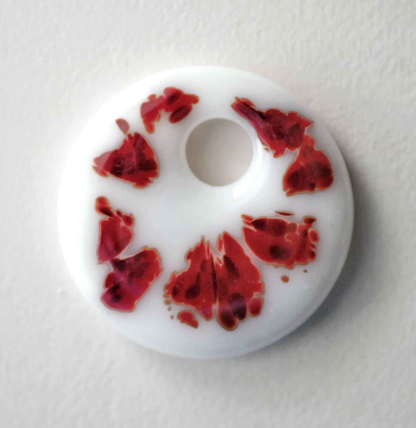 Red On White Gravity Assisted Pendant (PENDANT ONLY)