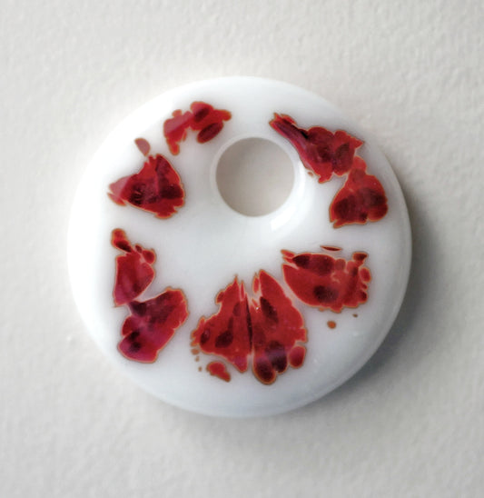 Red On White Gravity Assisted Pendant (PENDANT ONLY)