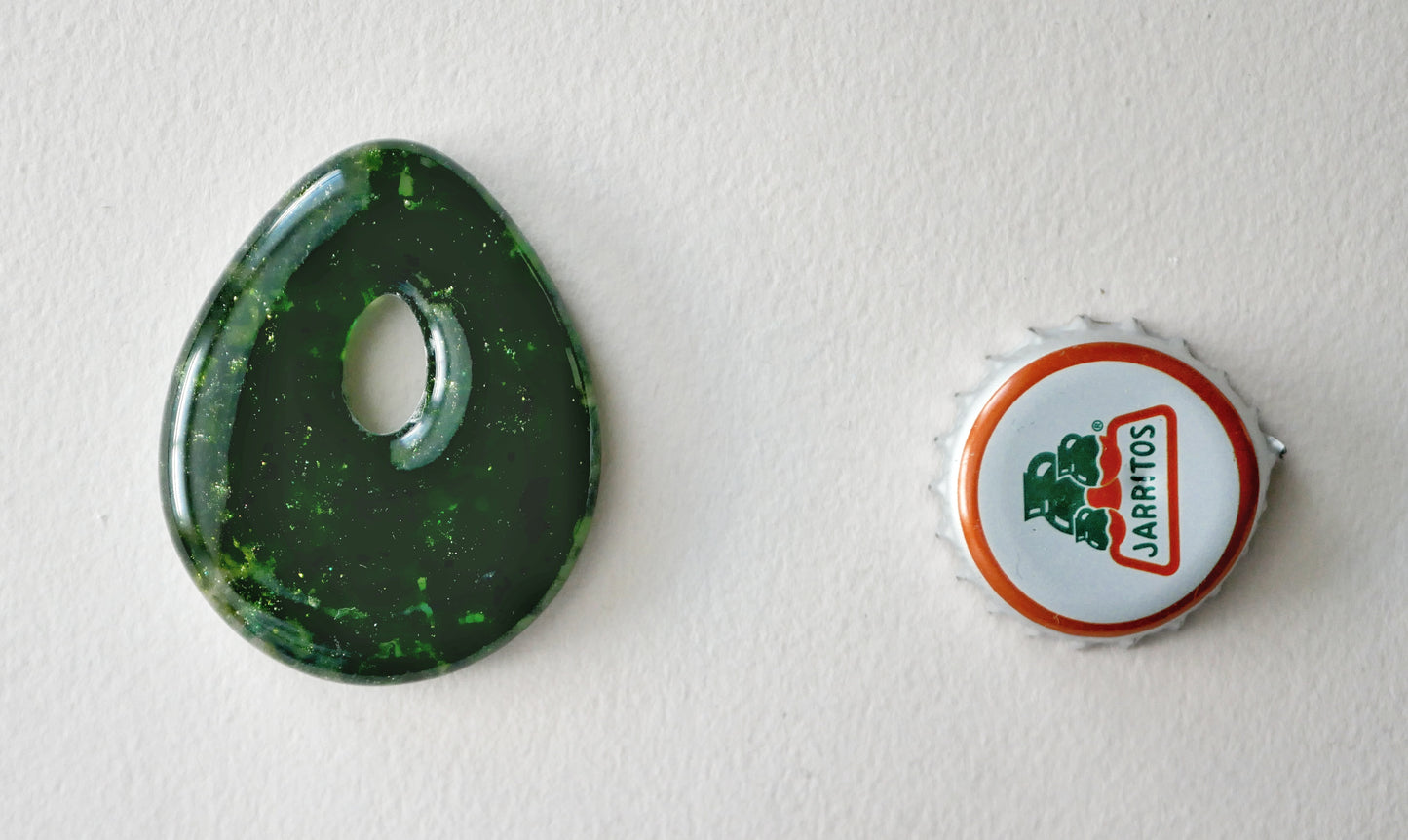 Teardrop Pendant: Mottled Aventurine and Greens (PENDANT ONLY)