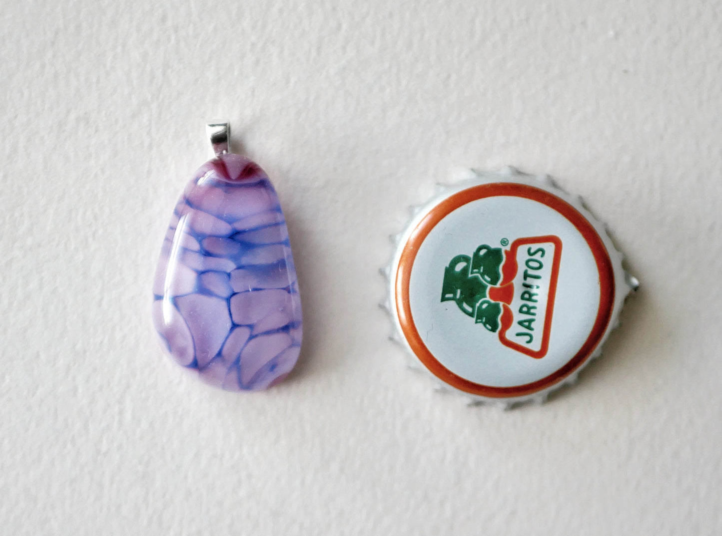 Pink and Blue Dragonskin Pendant #1 (Sterling Silver) (PENDANT ONLY)