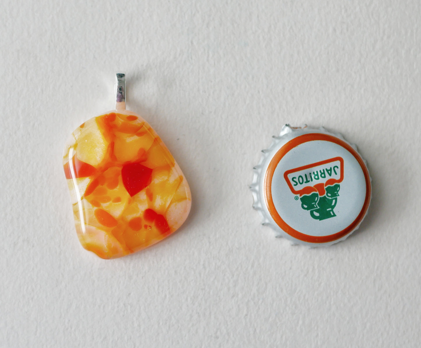 Orange Pendant #3 (Base Metal) (PENDANT ONLY)