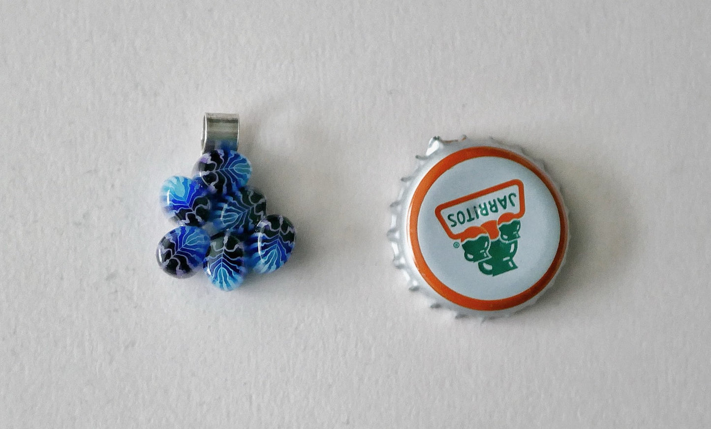 Blue Leaf Cluster Pendant (Sterling Silver) (PENDANT ONLY)