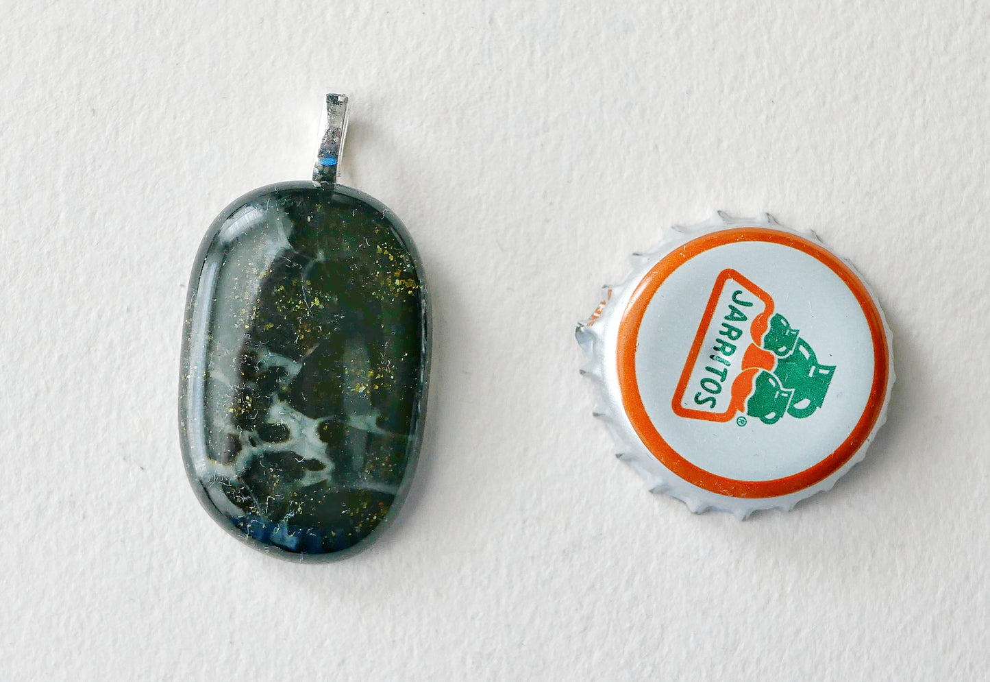 Golden Black Aventurine Dragonskin Pendant #2 (Base Metal) (PENDANT ONLY)