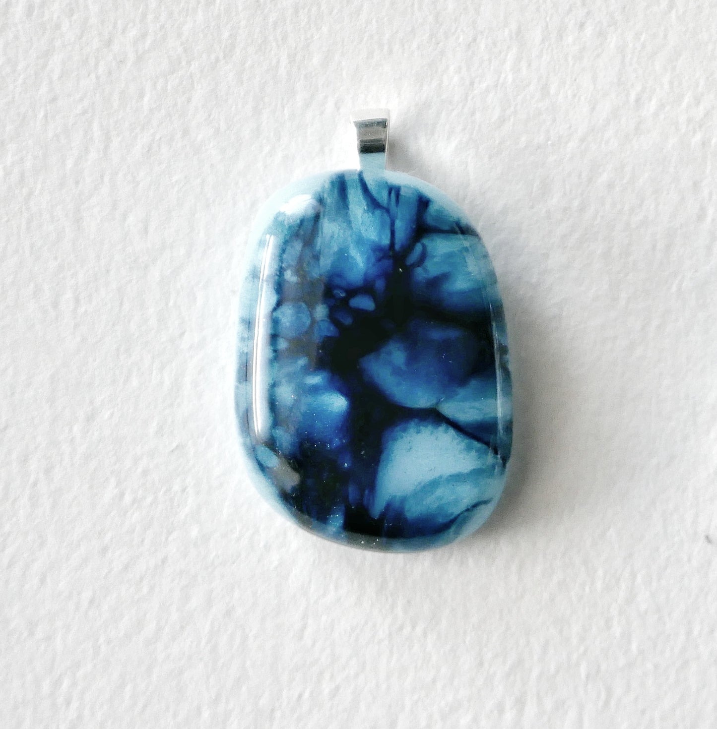 Blue Sea Pendant #2 (Sterling Silver) (PENDANT ONLY)