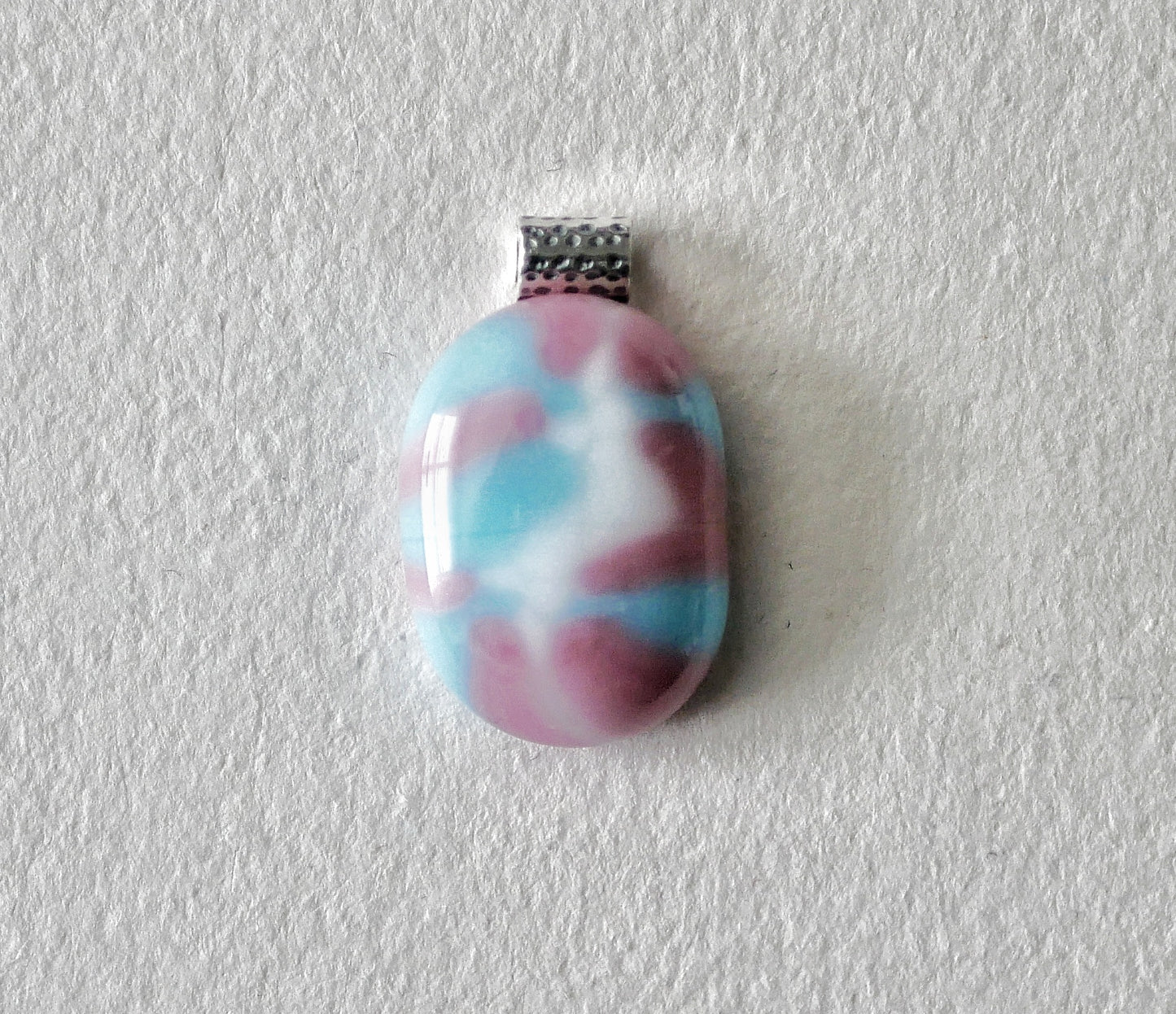 Trans Pride Pendant #2 (Sterling Silver) (PENDANT ONLY)