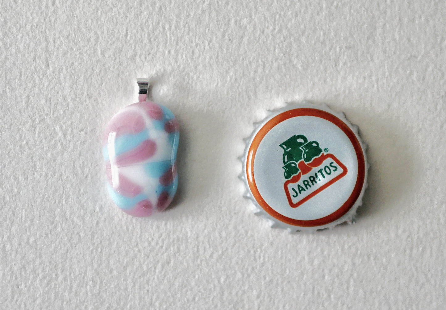 Trans Pride Pendant #3 (Sterling Silver) (PENDANT ONLY)