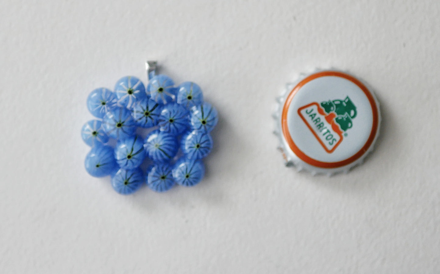 Blue and Yellow Cluster Pendant (Sterling Silver) (PENDANT ONLY)