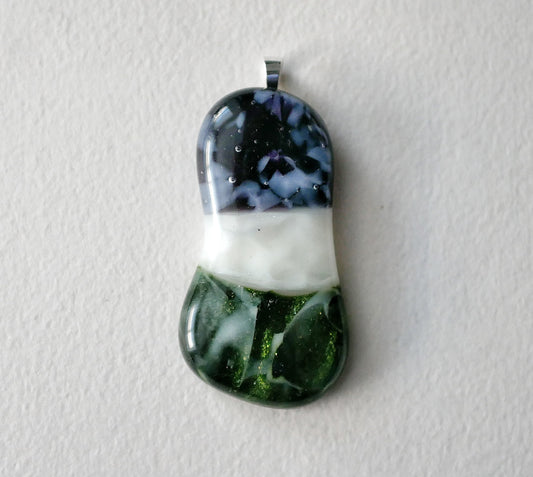 Genderqueer Pride Blob Pendant #3 (PENDANT ONLY)