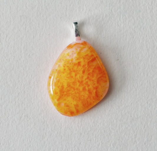 Yellow and Orange Pendant #2 (Base Metal) (PENDANT ONLY)