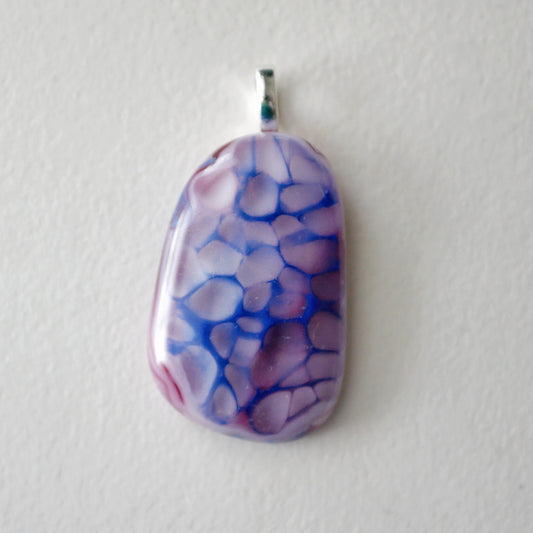 Pink and Blue Dragonskin Pendant #3 (Base Metal) (PENDANT ONLY)