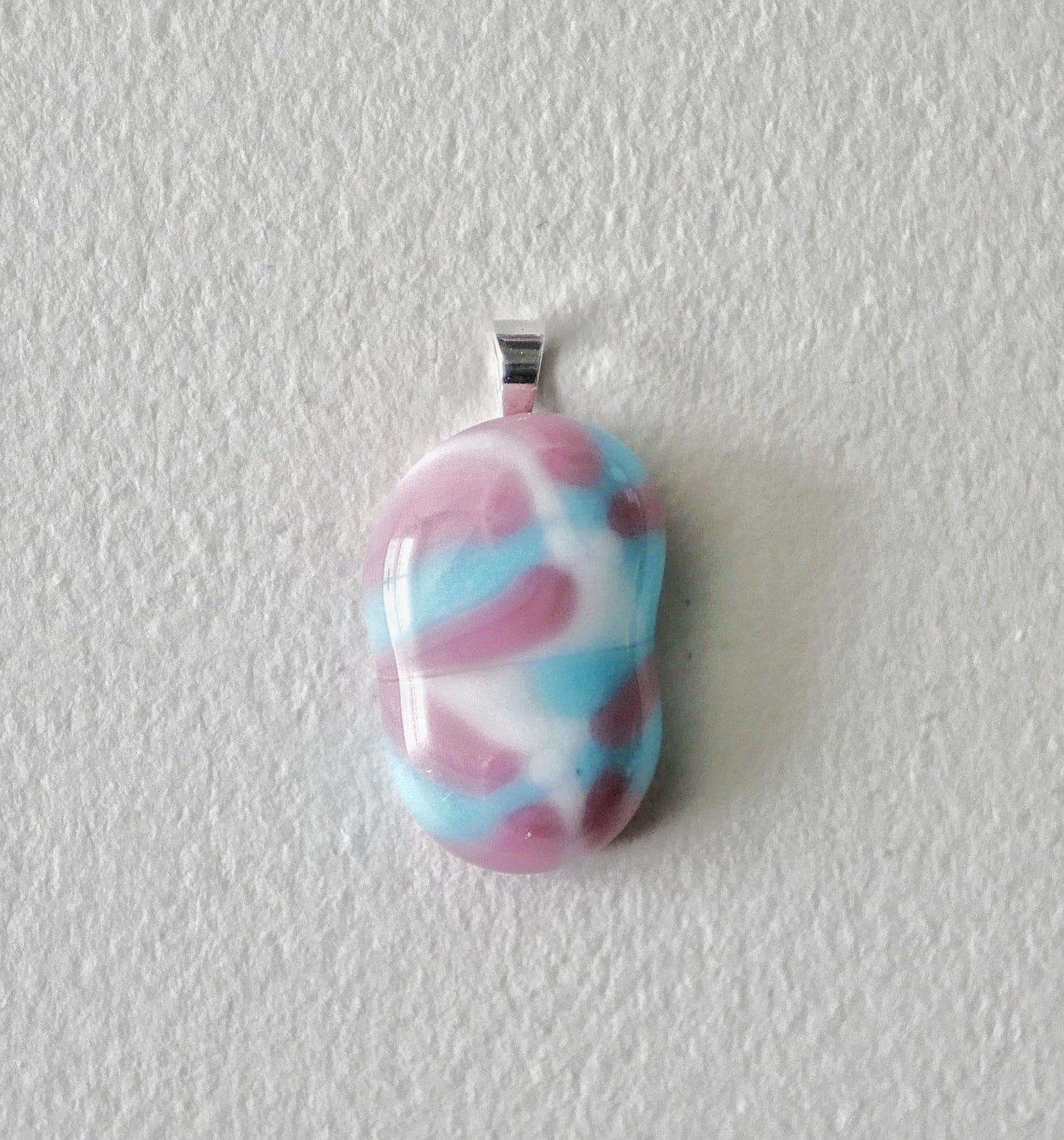 Trans Pride Pendant #3 (Sterling Silver) (PENDANT ONLY)