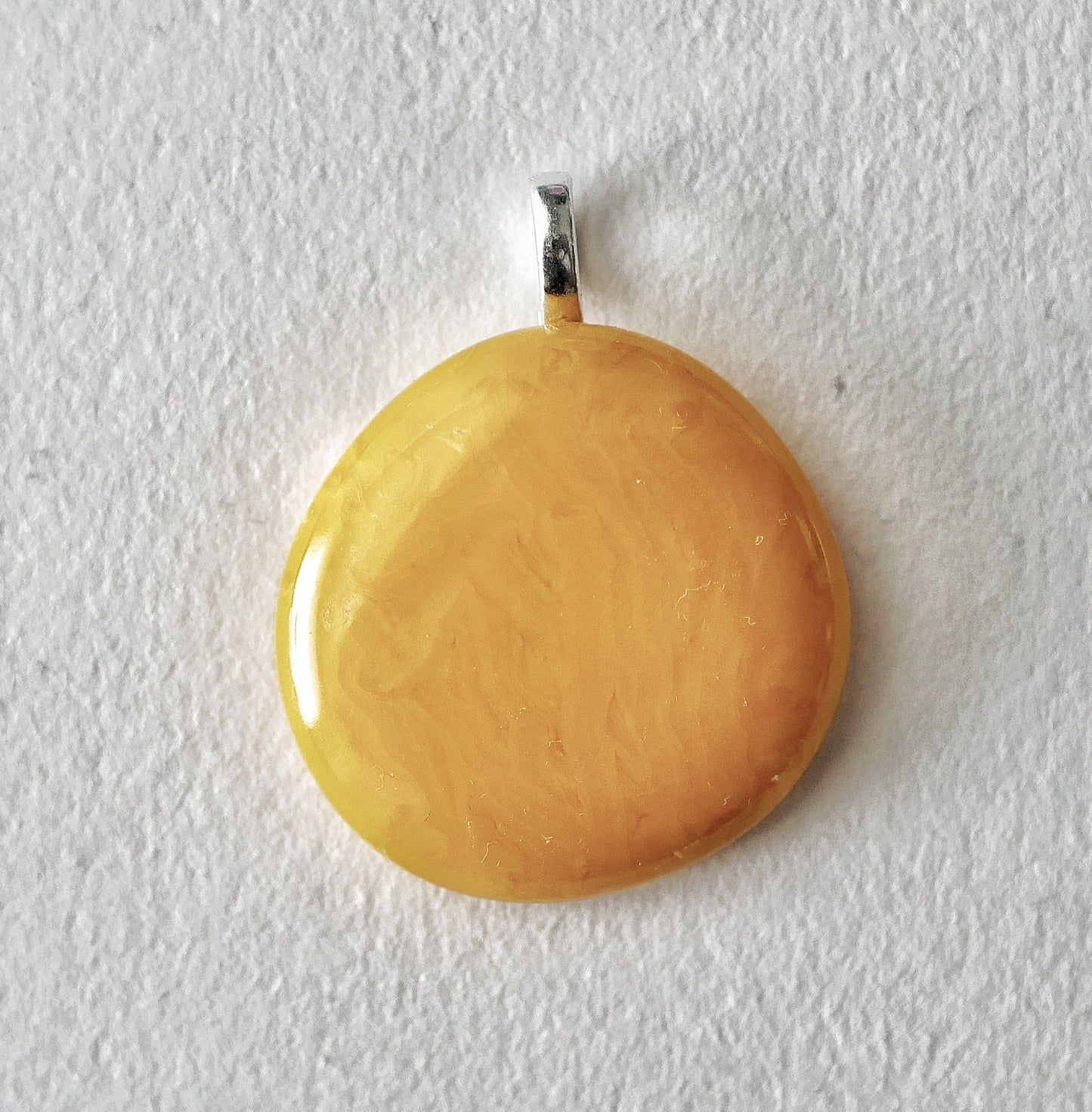 Orange Brushstroke Pendant (Base Metal) (PENDANT ONLY)