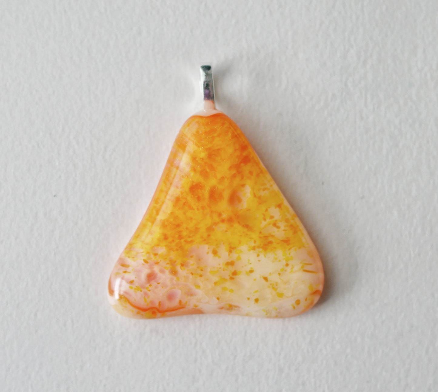 Yellow and Orange Pendant #3 (Base Metal) (PENDANT ONLY)