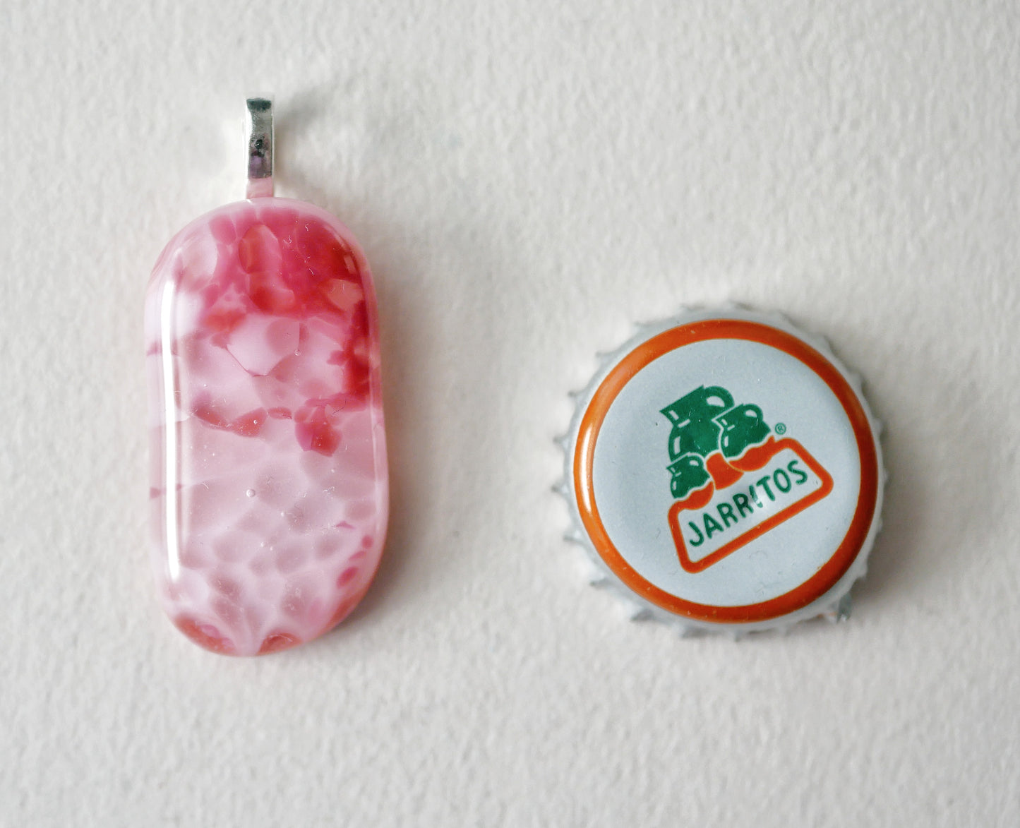 Light Pink Pendant #1 (Base Metal) (PENDANT ONLY)
