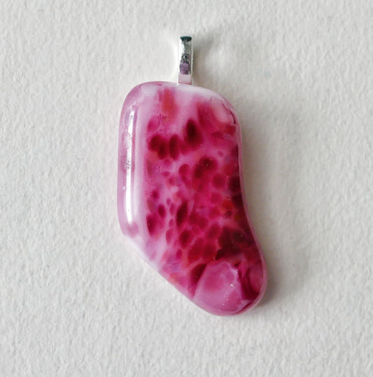 Dark Pink Pendant #1 (Base Metal) (PENDANT ONLY)