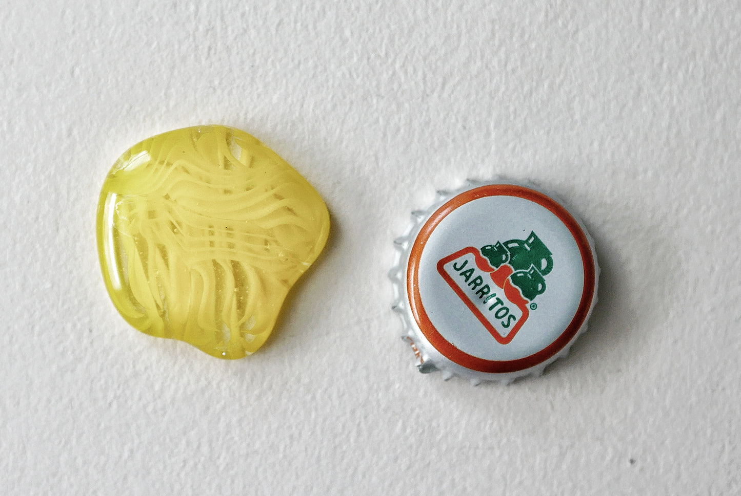 Blob Worry Stone: Yellow Swirl #1