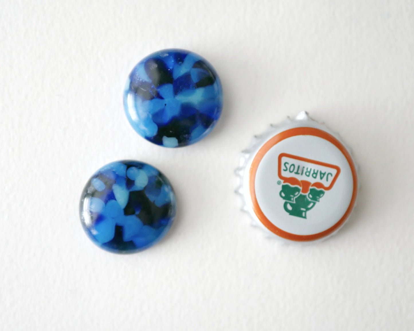 2 Mottled Blue Tokens