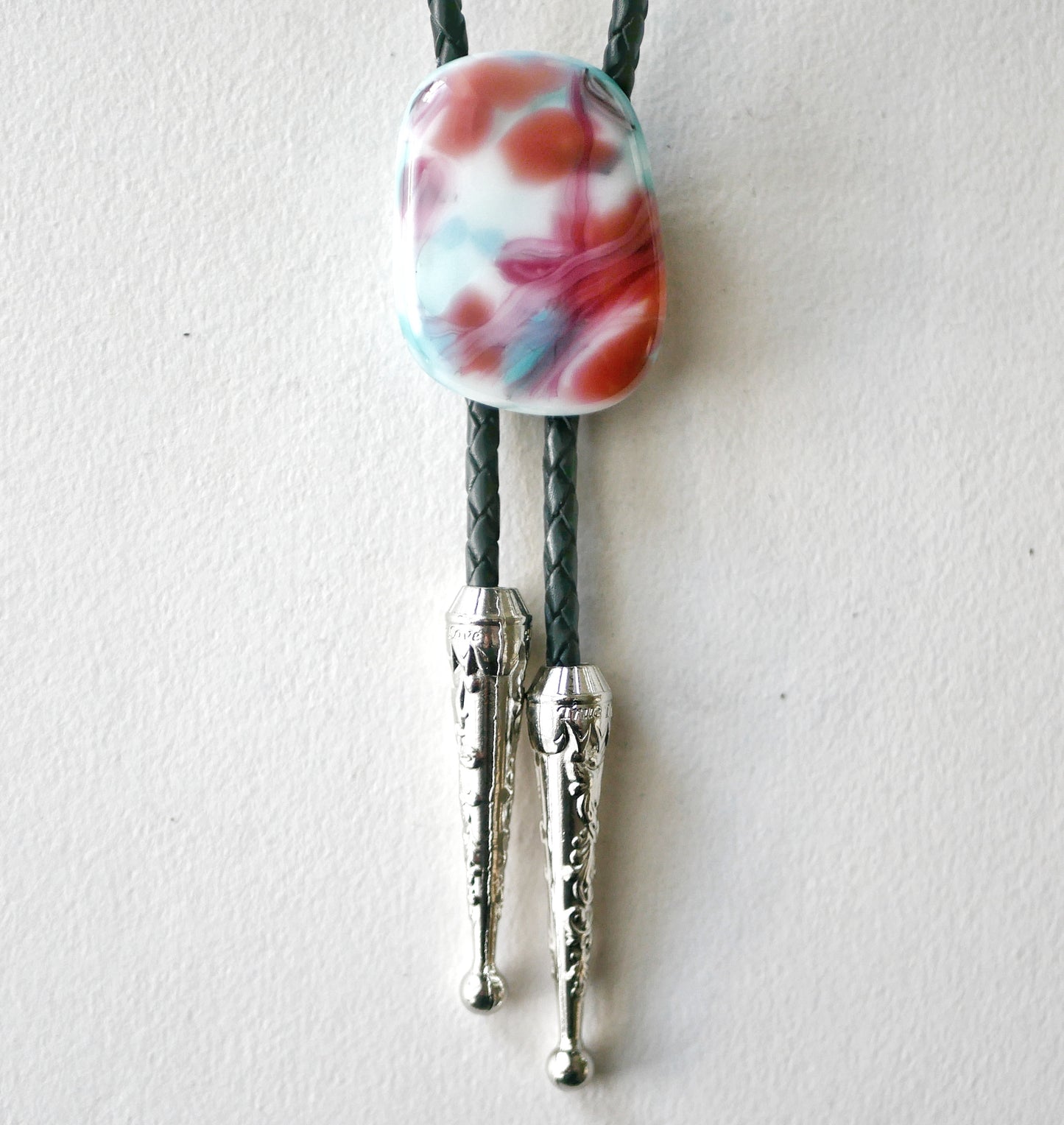 Abstract Trans Pride Bolo Tie #2