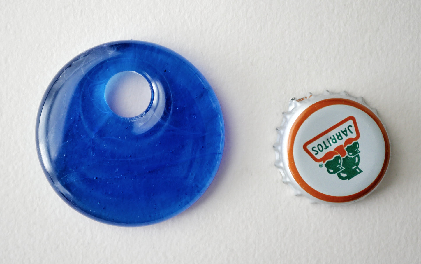 Round Pendant: Deep Transparent Blue (PENDANT ONLY)