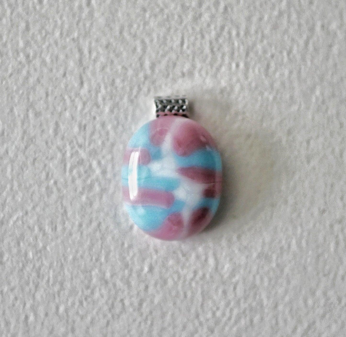 Trans Pride Pendant #1 (Sterling Silver) (PENDANT ONLY)