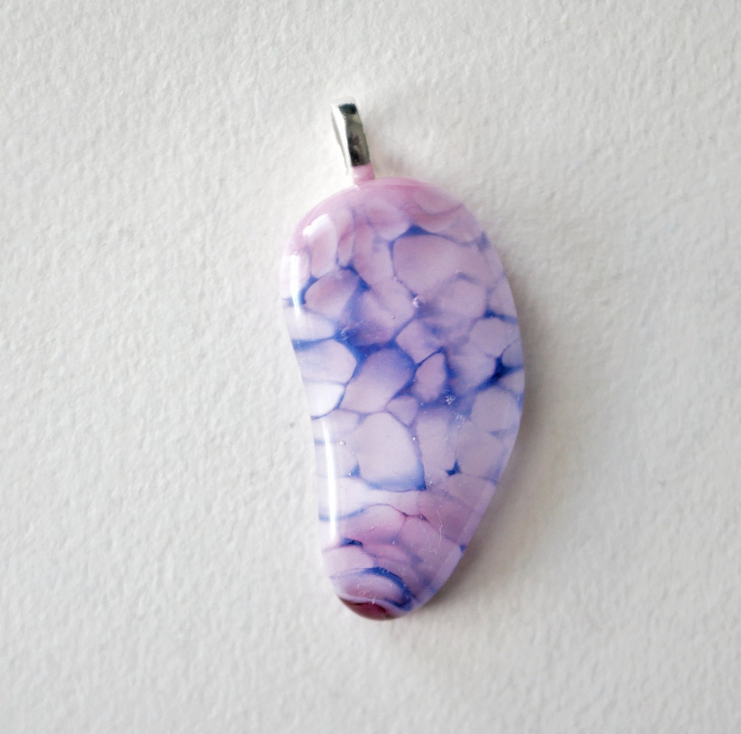 Pink and Blue Dragonskin Pendant #2 (Base Metal) (PENDANT ONLY)