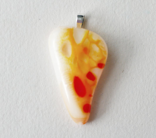 Orange Pendant #1 (Sterling Silver) (PENDANT ONLY)