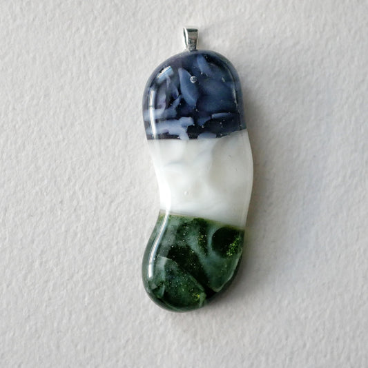 Genderqueer Pride Blob Pendant #1 (PENDANT ONLY)