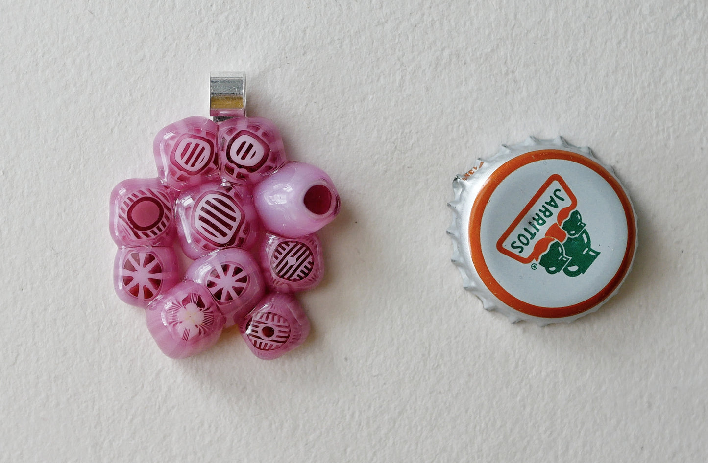 Pink Cluster Pendant (Sterling Silver) (PENDANT ONLY)