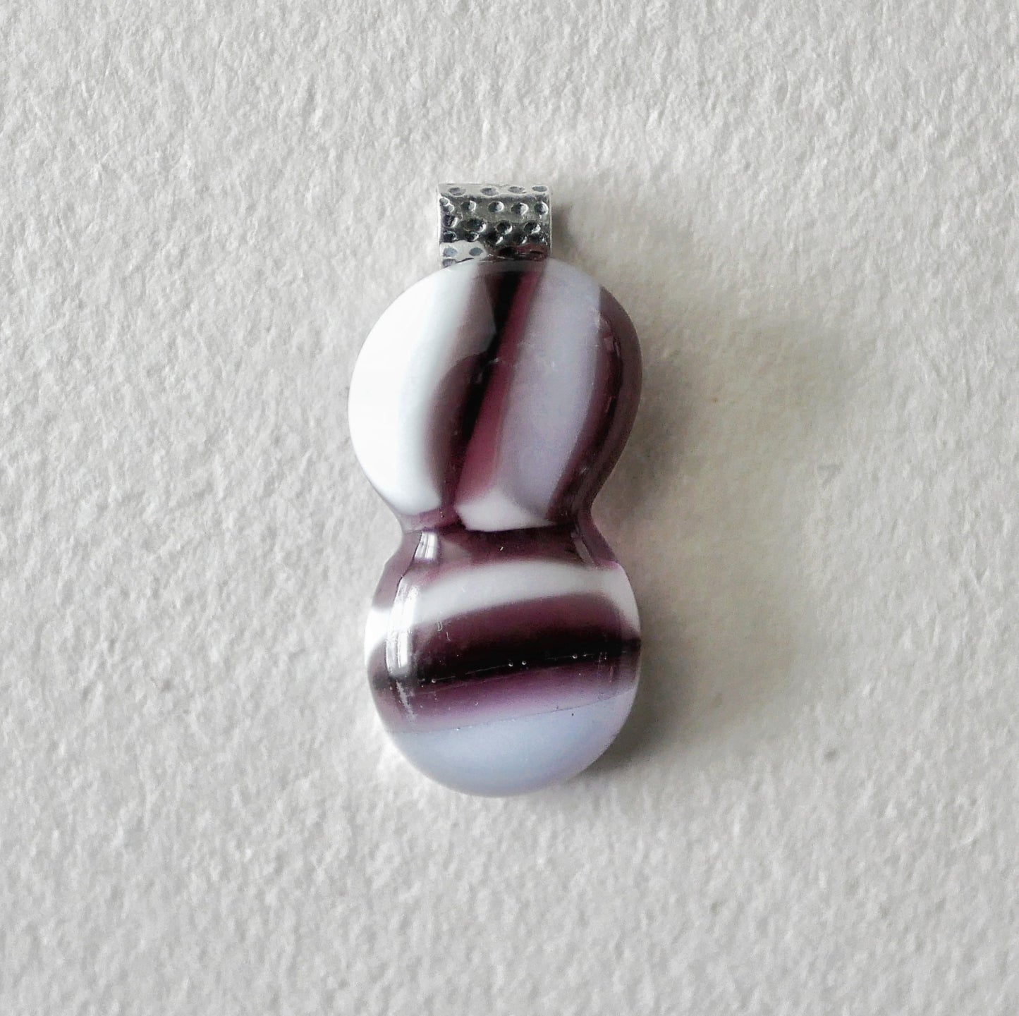 Purple Double Blob Pendant (Sterling Silver) (PENDANT ONLY)