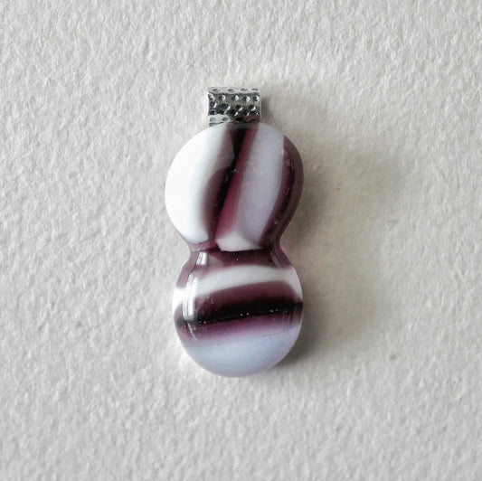 Purple Double Blob Pendant (Sterling Silver) (PENDANT ONLY)