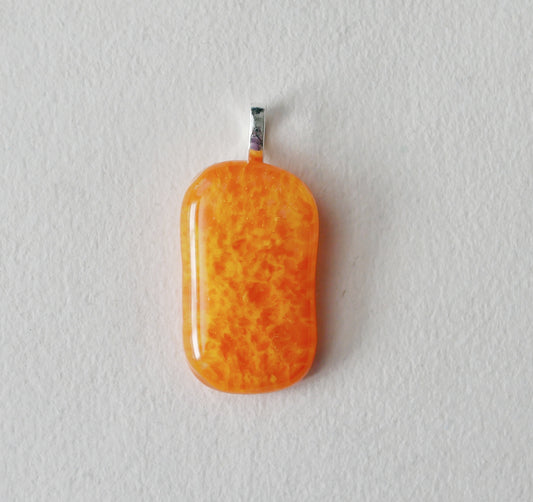 Yellow and Orange Pendant #4 (Base Metal) (PENDANT ONLY)
