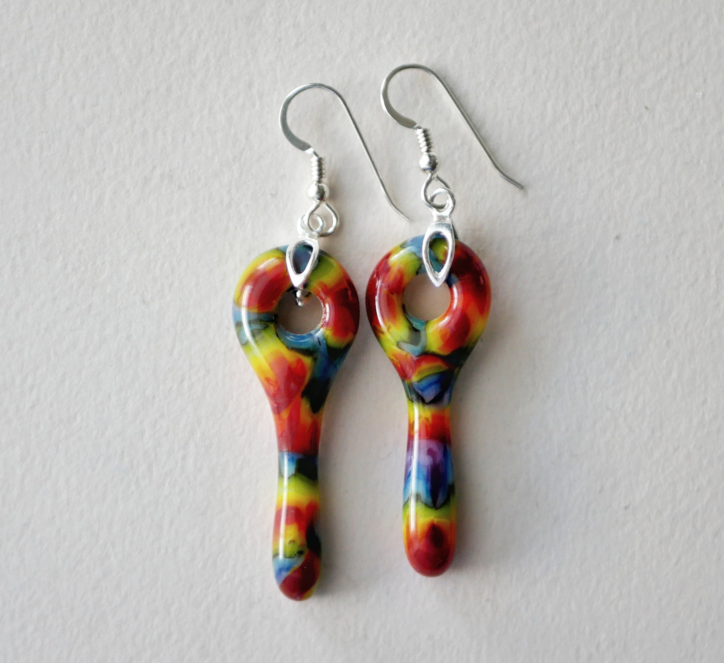 Dangly Rainbow Earrings