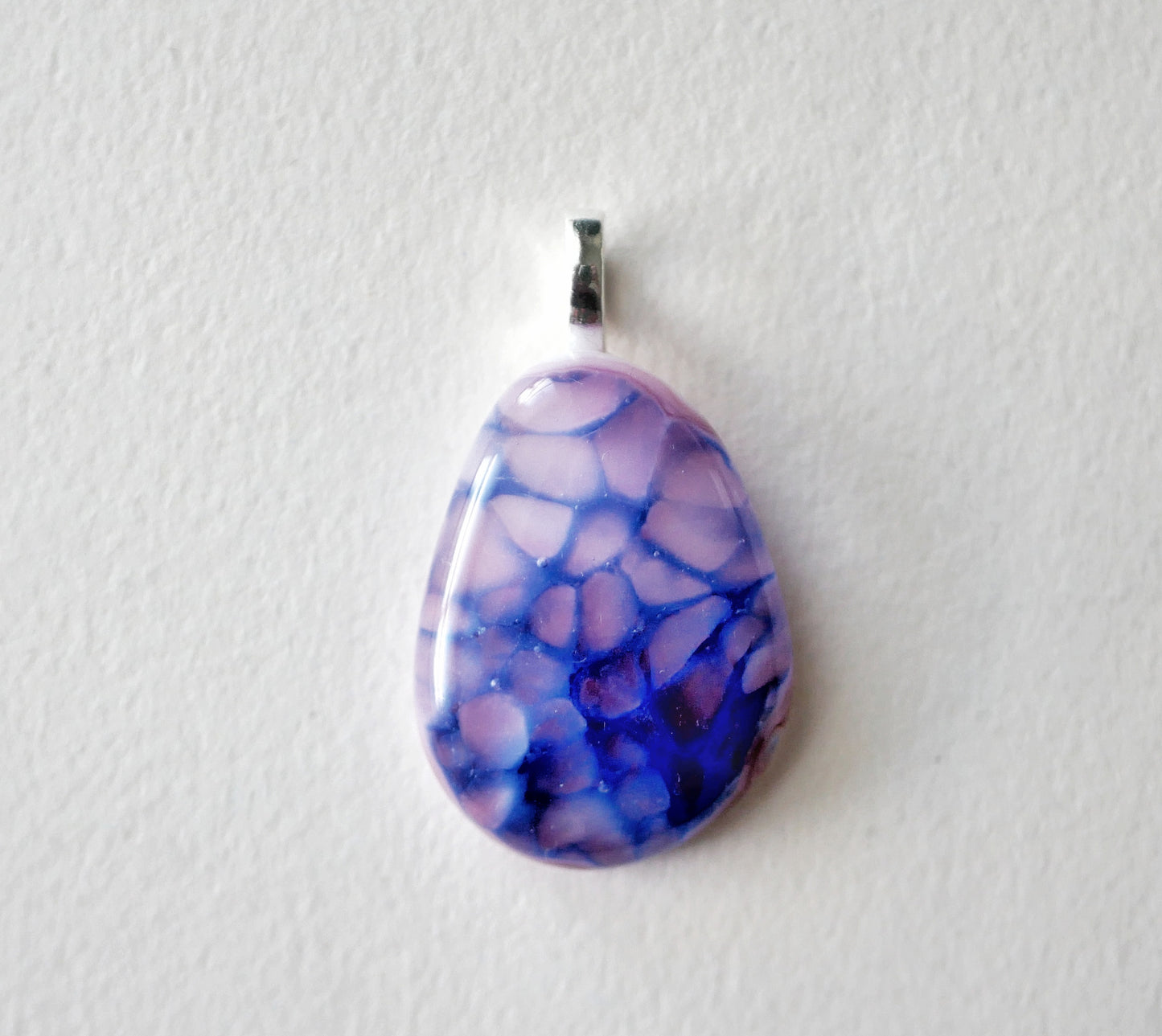 Pink and Blue Dragonskin Pendant #1 (Base Metal) (PENDANT ONLY)
