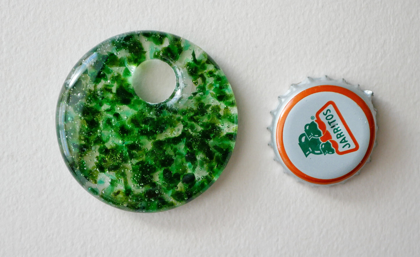 Round Pendant: Aventurine and Greens (PENDANT ONLY)