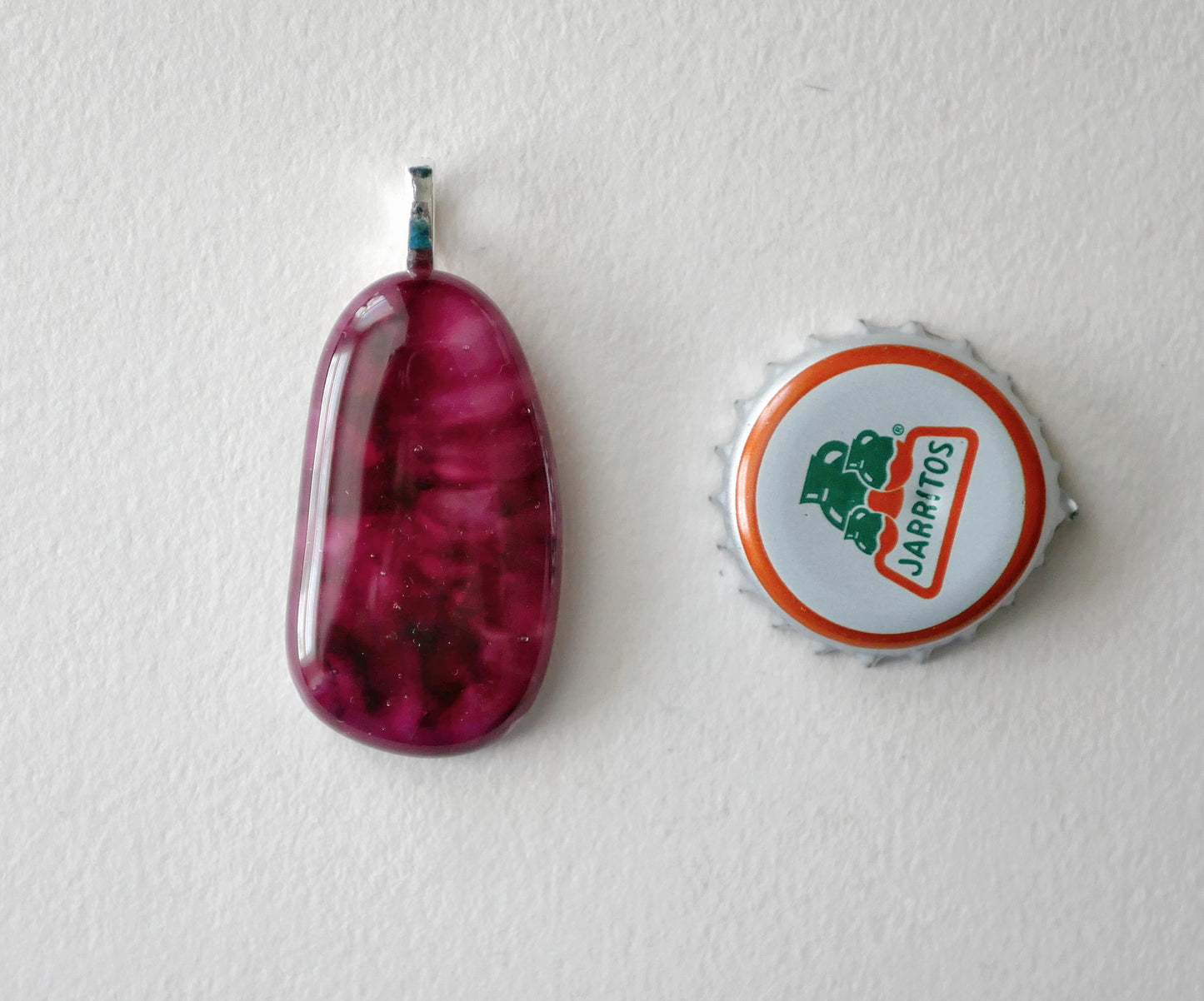 Dark Pink Pendant #2 (Base Metal) (PENDANT ONLY)