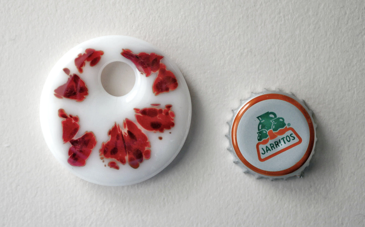 Red On White Gravity Assisted Pendant (PENDANT ONLY)