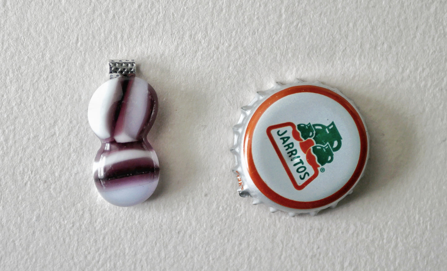 Purple Double Blob Pendant (Sterling Silver) (PENDANT ONLY)