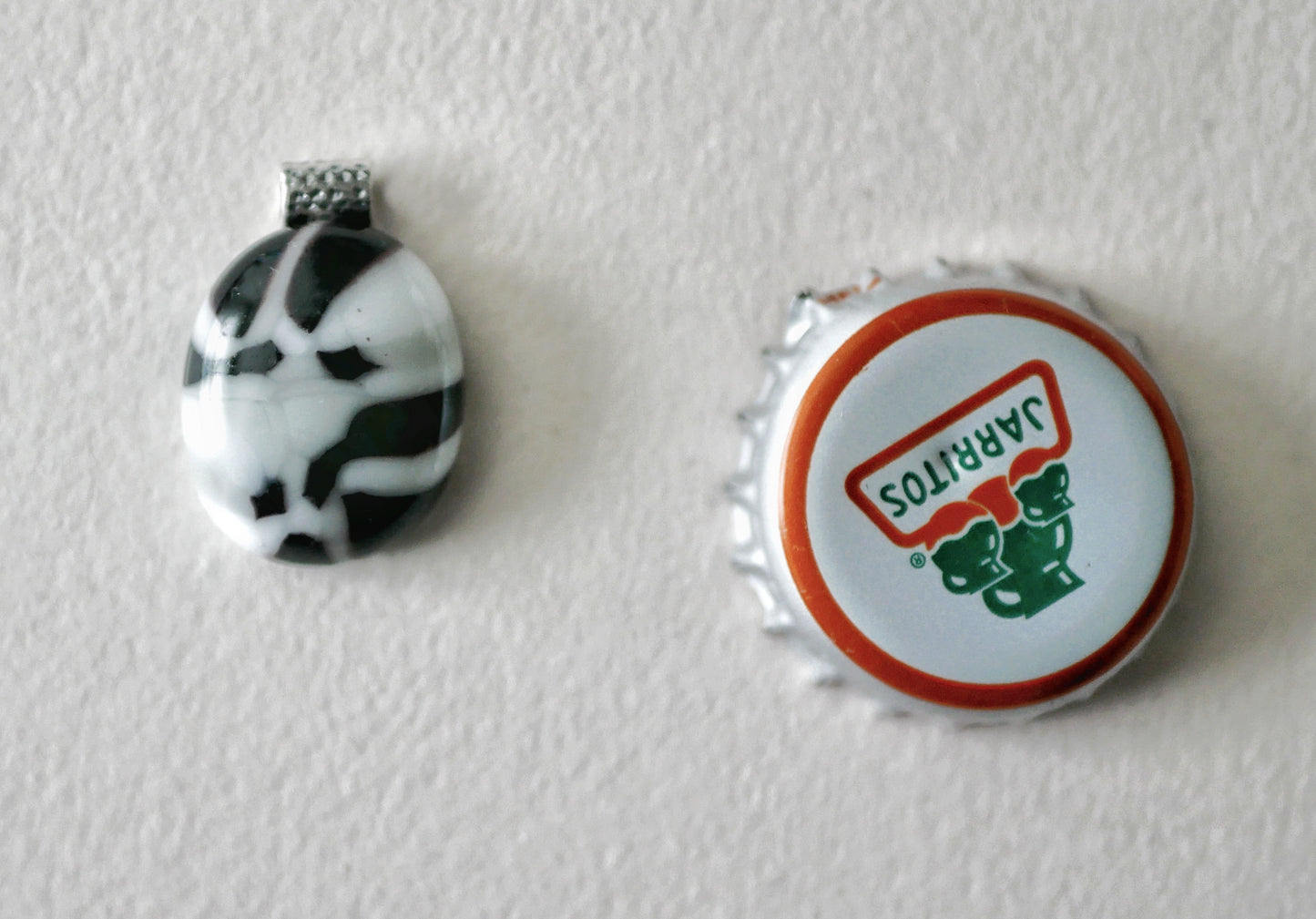 Black, Grey and White Pendant #3 (Sterling Silver) (PENDANT ONLY)