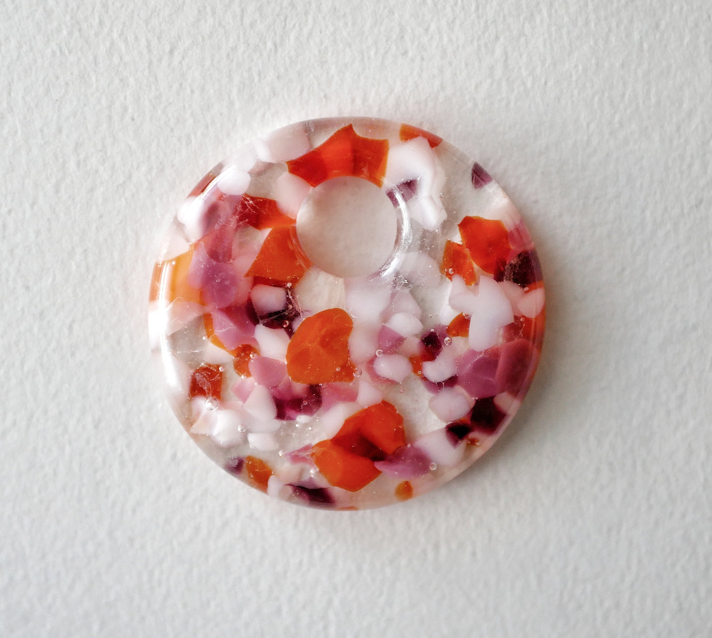 Round Pendant: Lesbian Pride Mottle (PENDANT ONLY)